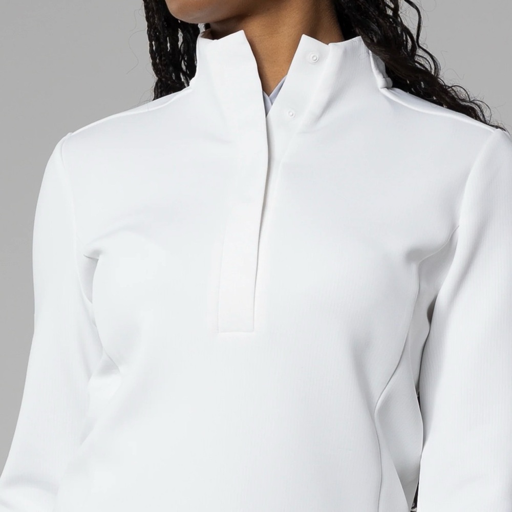 Levelwear Dive Performance Half-Zip Mock Neck Pullover White Women’s XL Golf NWT - Picture 3 of 8